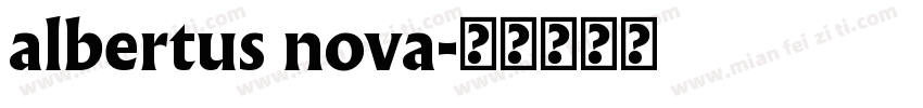 albertus nova字体转换